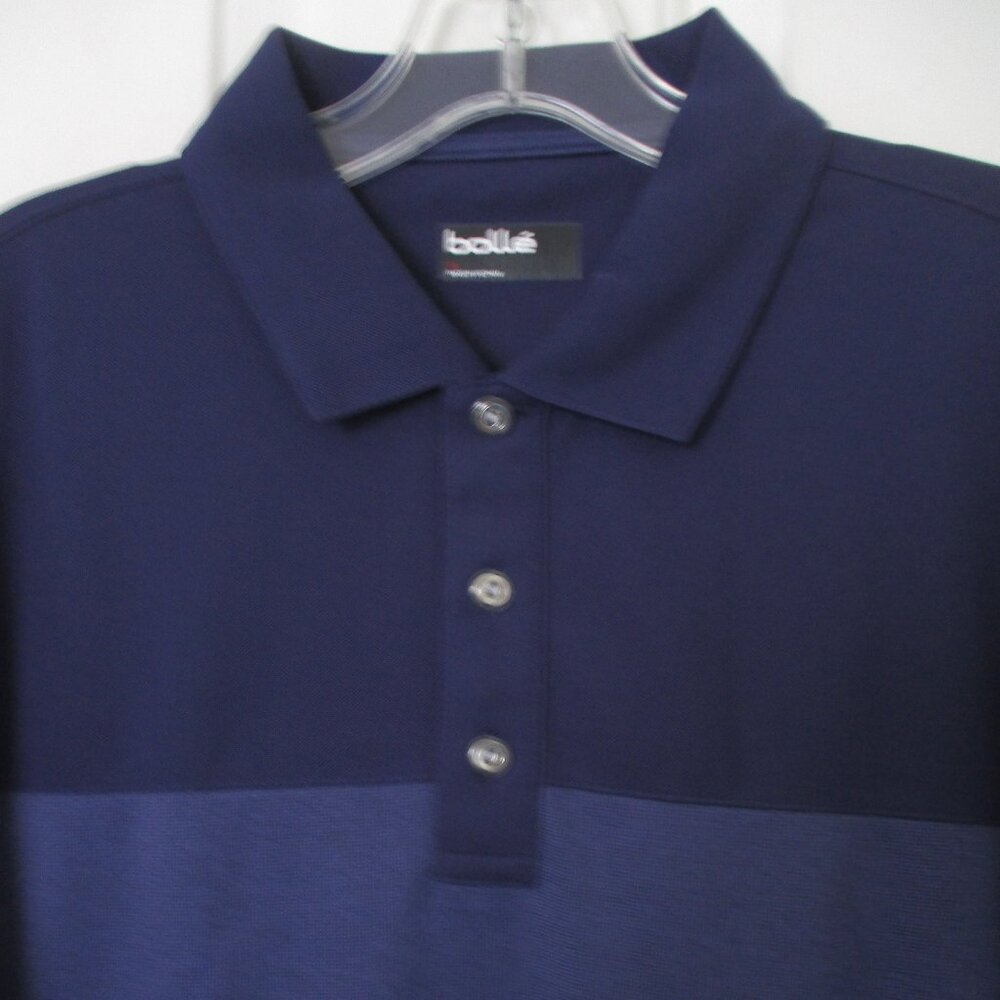 bolle' Mens S/S Blue Golf Polo Shirt NWOT - Size Medium